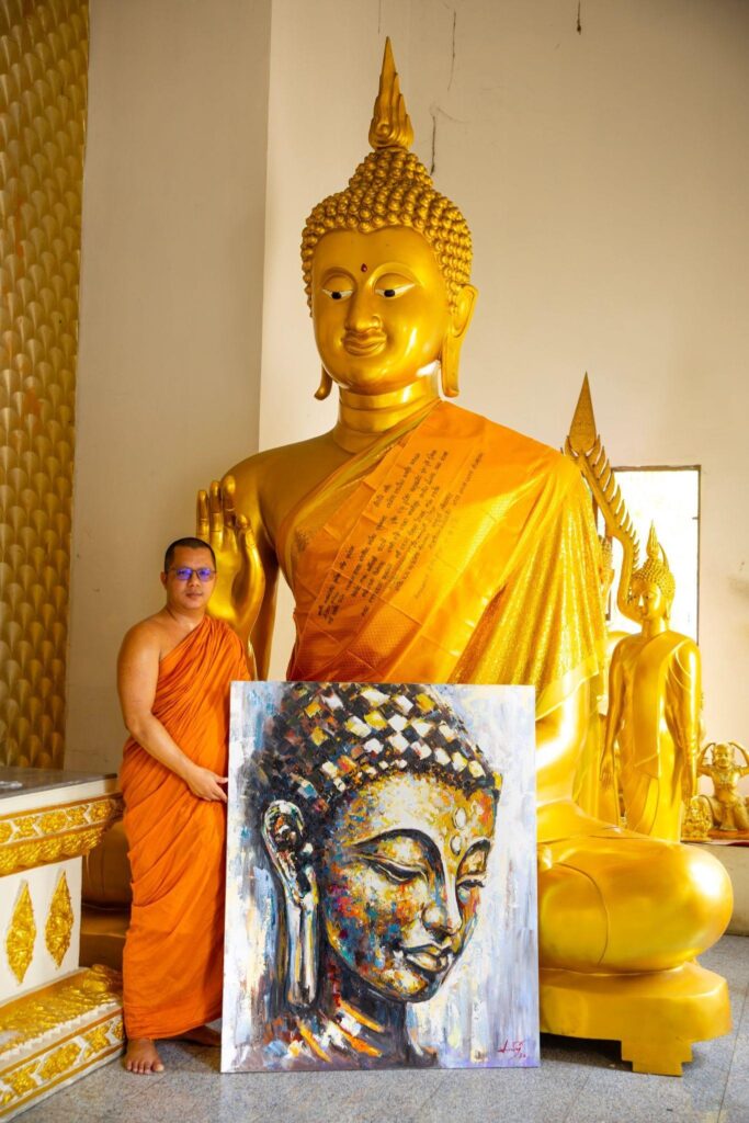 Buddha art in Thaise tempel