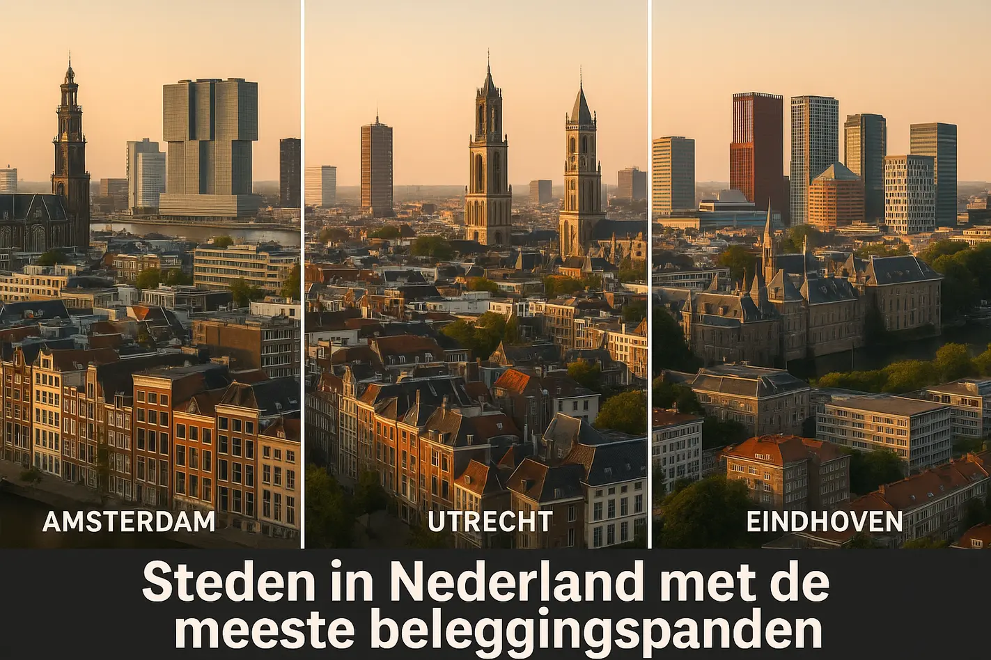 Beleggingspanden in Nederlandse steden: Amsterdam, Rotterdam, Utrecht, Den Haag, Eindhoven